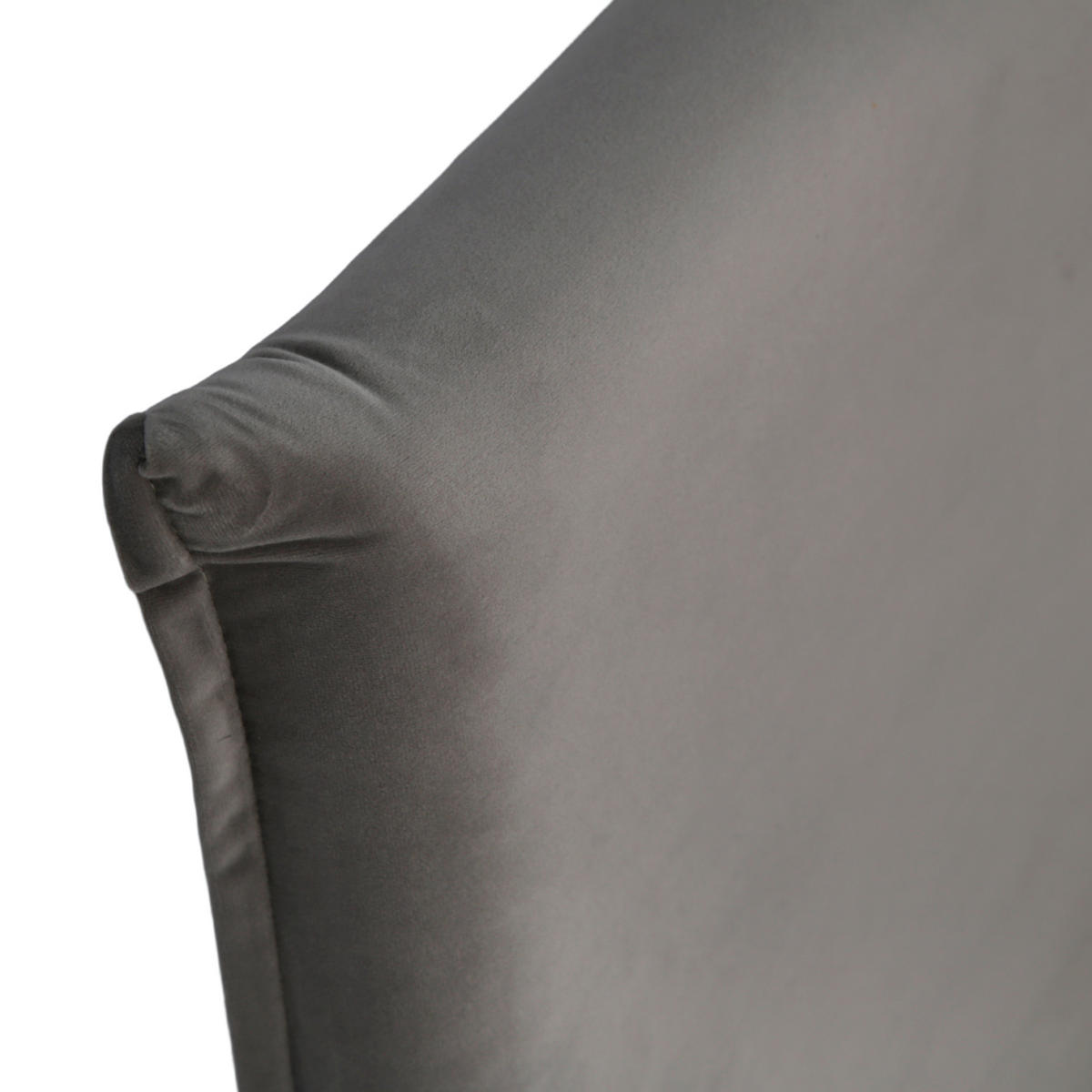 POLSTERBETT 160x200 cm Grau samt - Grau, Textil (160/200cm) - Home Collective