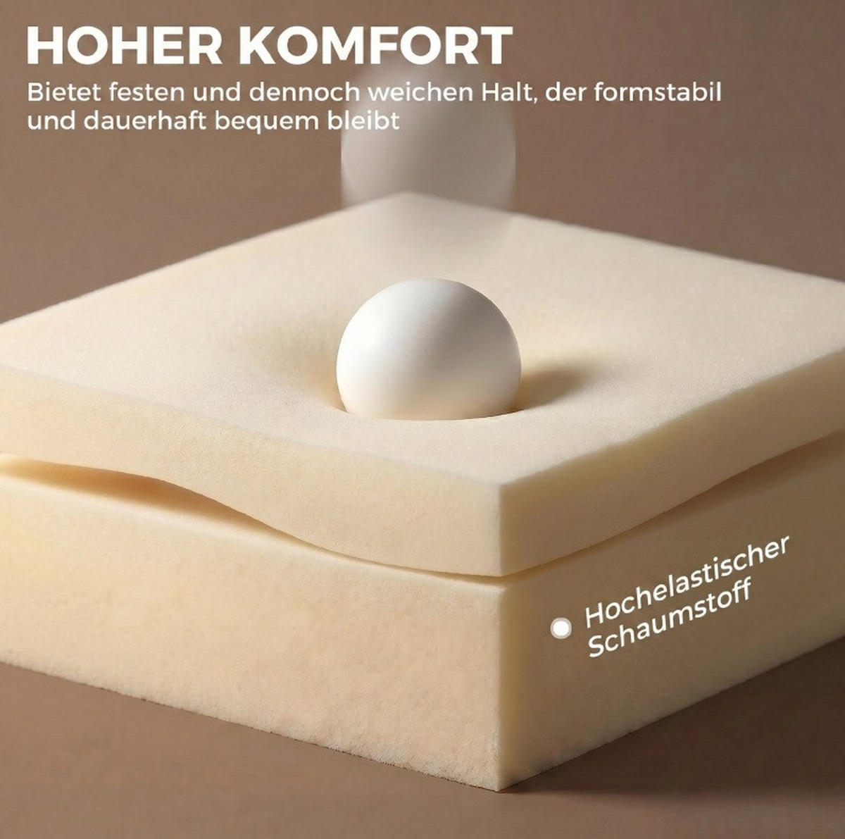 DREHSTUHL 57/58/83 cm Creme aus Metall mit Wippfunktion - Creme, Metall (58/83/57cm) - OKWISH
