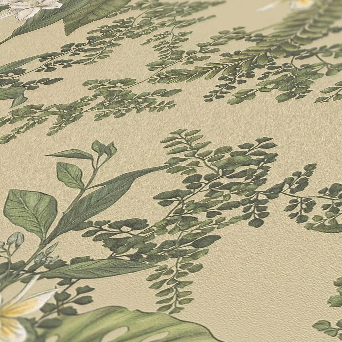 VLIESTAPETE Grün 53/1005 cm - Gelb, Textil (53/1cm) - KUNSTLOFT