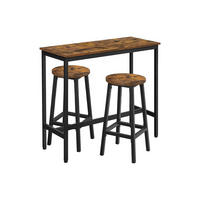 BARTISCH-SET KAMPALA - Braun, Holzwerkstoff (40/100/90cm) - Hansiro