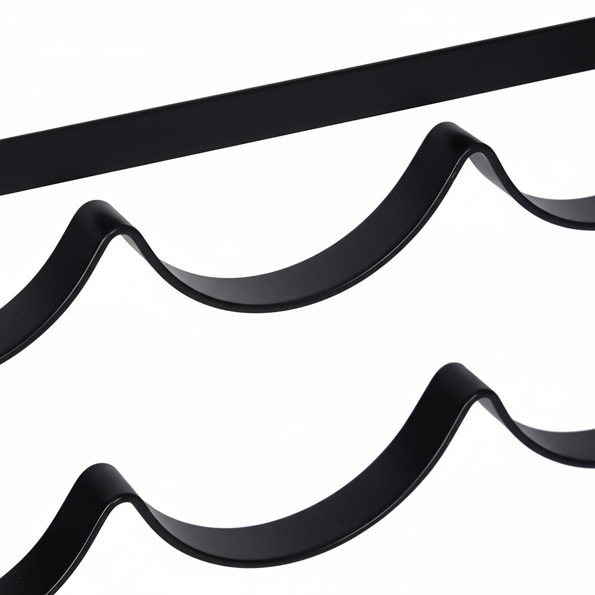 WEINREGAL - Schwarz, Metall (40/9.5/20cm) - Relaxdays