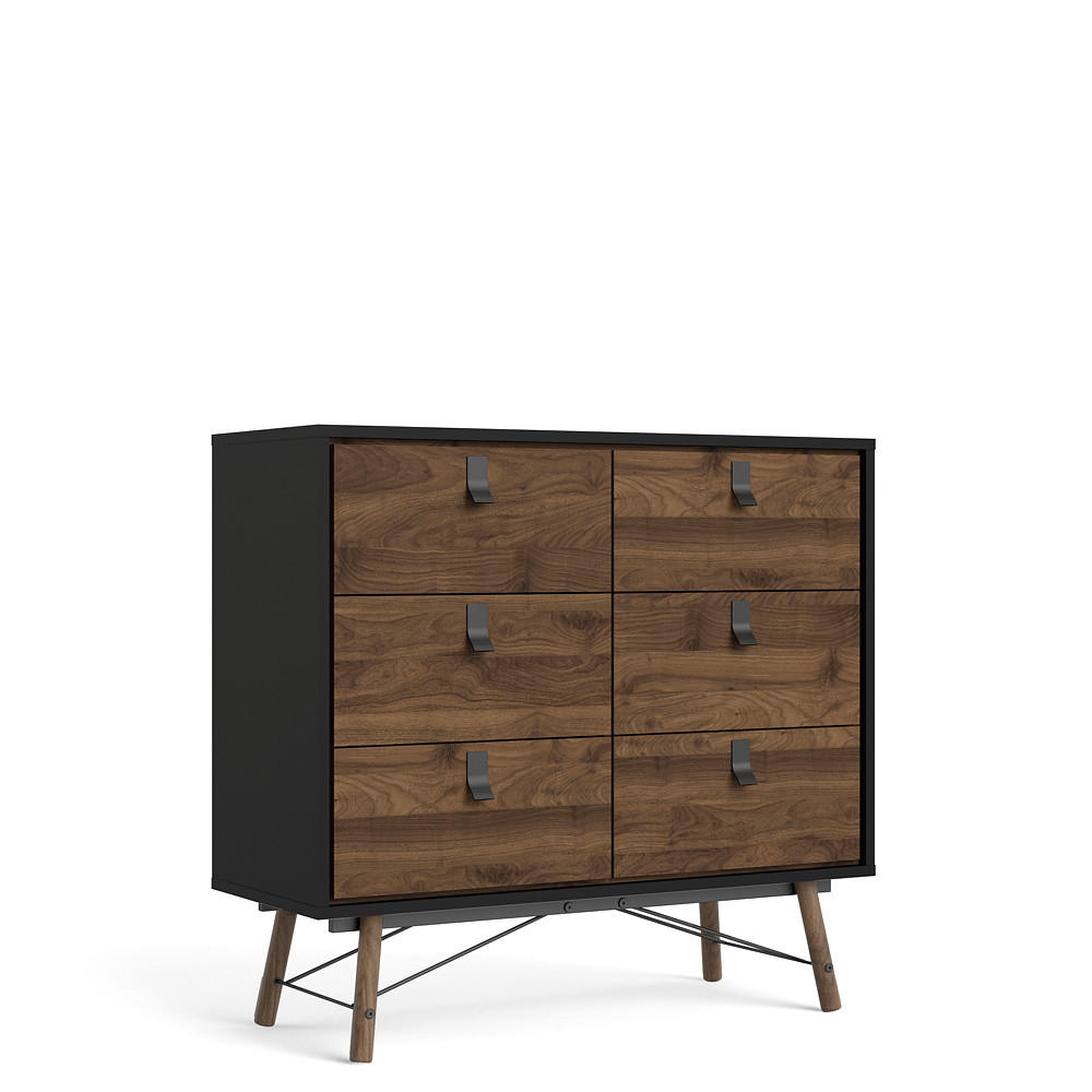 KOMMODE Schwarz - Schwarz, Holzwerkstoff (102/95/40cm) - ebuy24