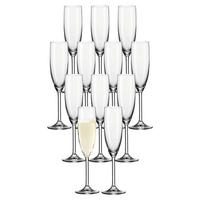 SEKTGLAS Daily transparent 200 ml 12er Set - Transparent, Glas (0.2L) - Leonardo Living