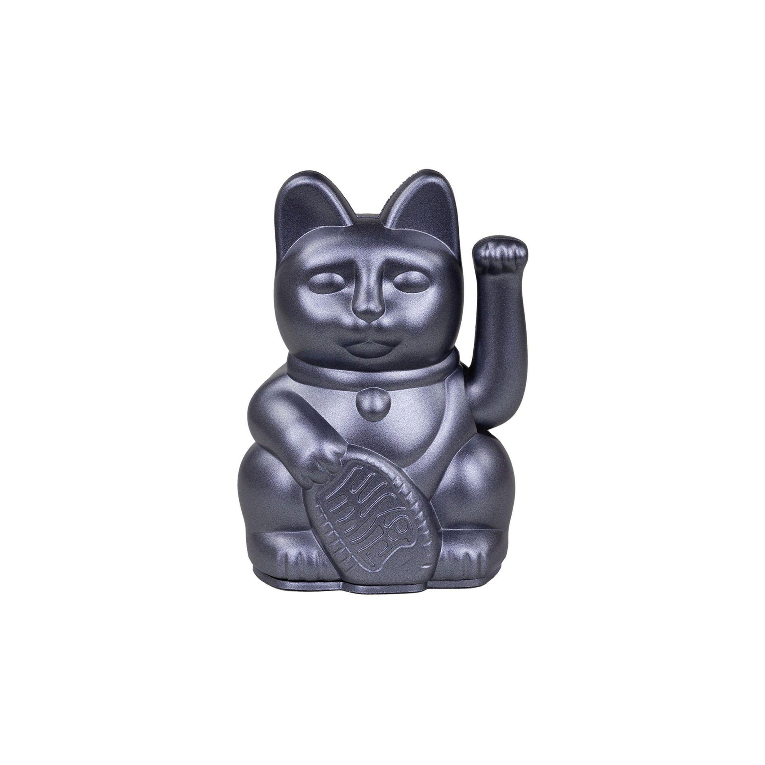 WINKEKATZE Lucky Cat Mini, Kunststoff, Galaxy, 10 cm - Blau, Kunststoff (5.2/9.8/6.7cm) - Donkey Products
