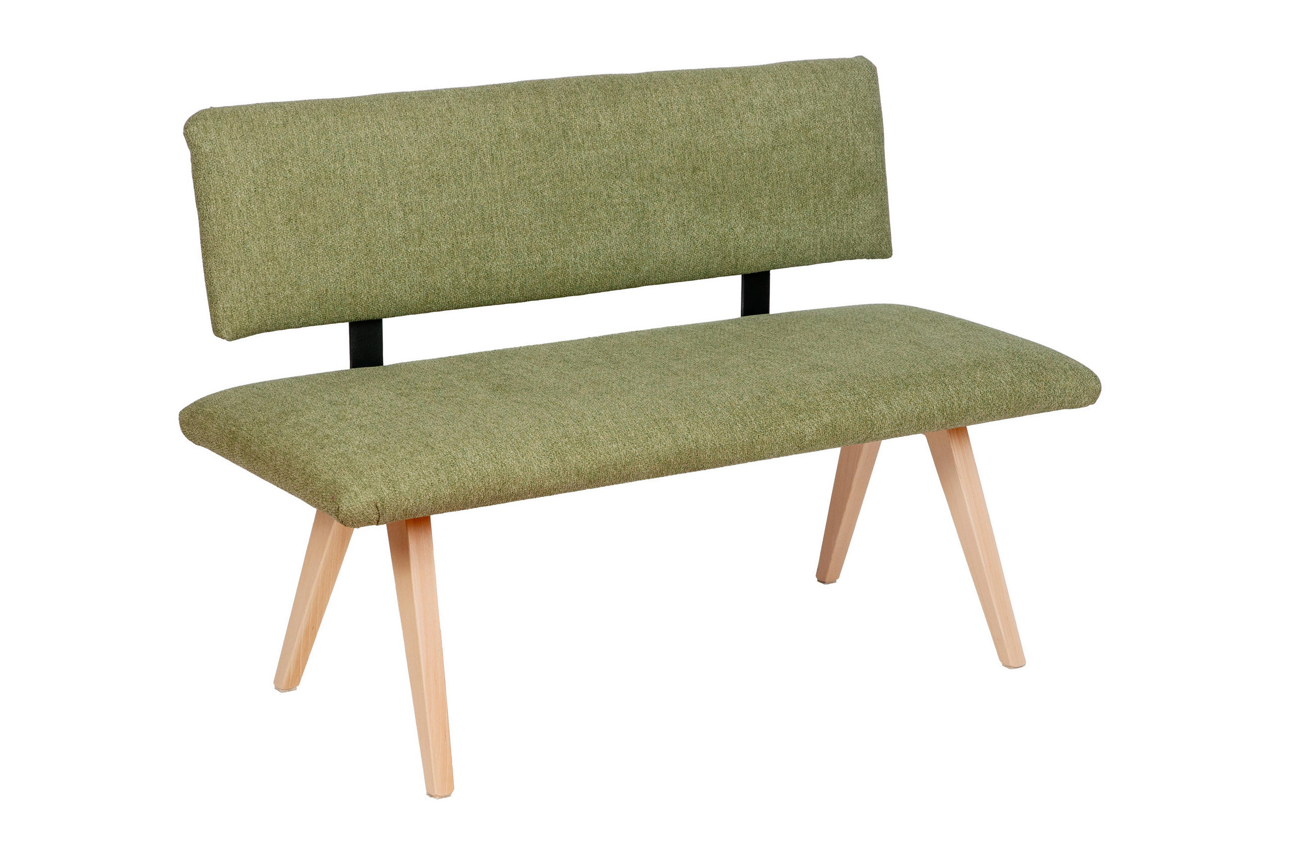 SITZBANK Die Natürliche - Buchefarben/Grün, Holz/Textil (51/84/125cm) - Kundler Home