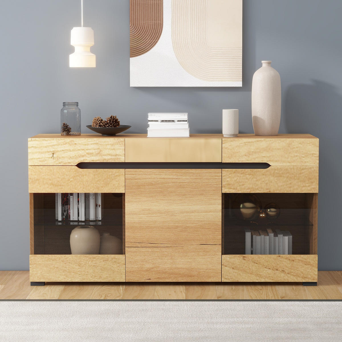 SIDEBOARD Braun 140/35/80 cm - Braun, Holzwerkstoff (35/80/140cm) - Urban Meuble