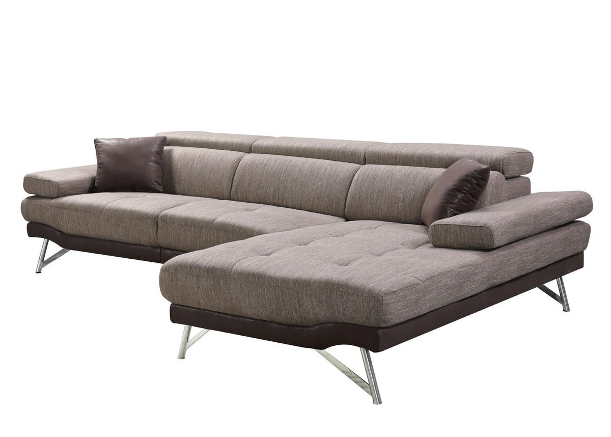 SOFA Braun - Braun, Textil (300/174cm) - MCW