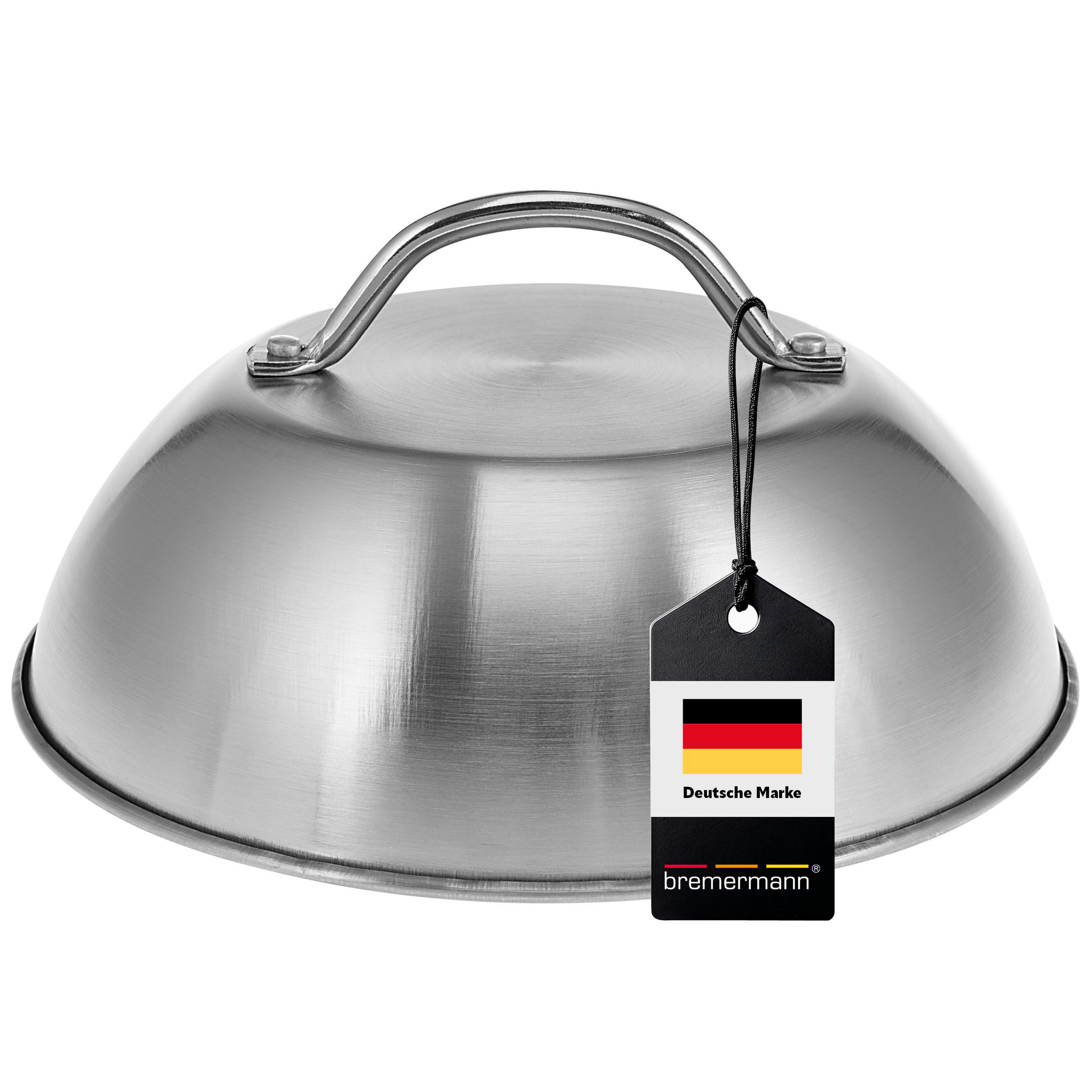 BURGERHAUBE, silber, Edelstahl - Edelstahlfarben, Metall (22.5/11/22.5cm) - bremermann