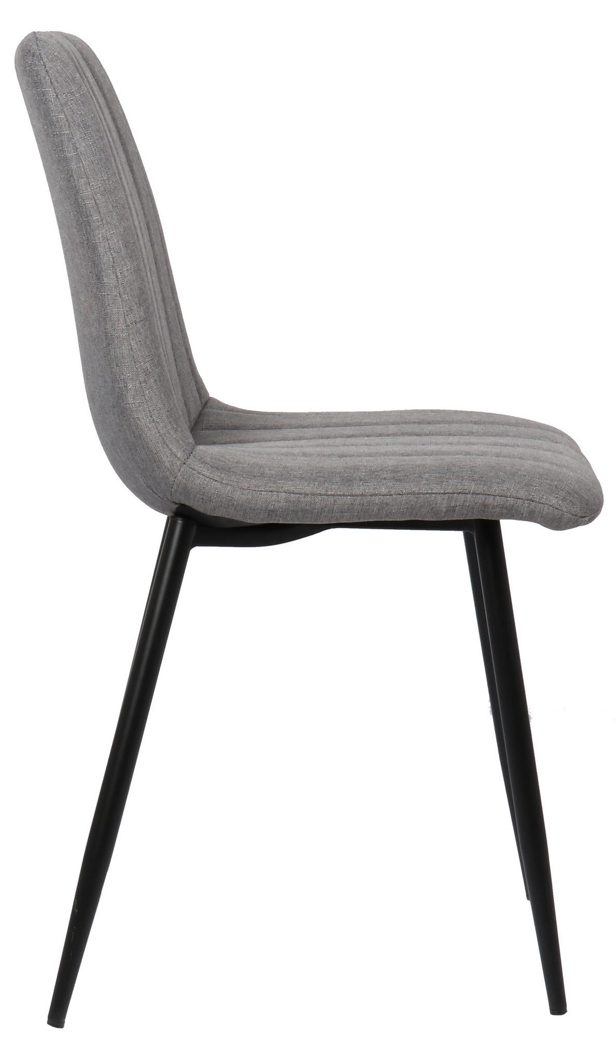 STUHL LENZ Stoff 88x45x53 cm grau Metall - Grau, Metall (45/88/53cm) - DELUKE