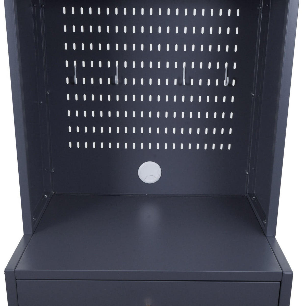 HIGHBOARD Anthrazit - Anthrazit, Metall (54/182/40cm) - MCW