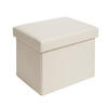 SITZHOCKER 41/31/31 cm, faltbar, Beige - Beige, Kunststoff (31/31/41cm) - Laleni
