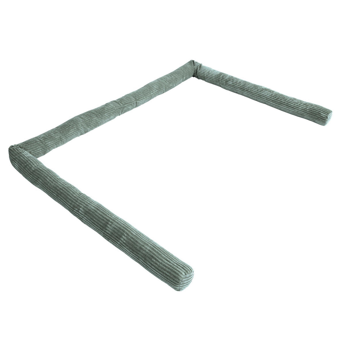 BETTUMRANDUNGSSCHUTZ Bettschlange aus Cord, 300 cm, Olivgrün - Grün, Textil - MeowBaby