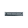 GARDEROBENPANEEL Linea Grau Hochglanz - Grau, Holzwerkstoff (72.5/14.5/3.5cm) - Vladon