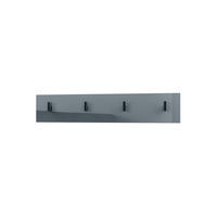 GARDEROBENPANEEL Linea Grau Hochglanz - Grau, Holzwerkstoff (72.5/14.5/3.5cm) - Vladon