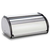 BROTKASTEN Edelstahl - Silberfarben, Metall (43/19/28cm) - Kinvara