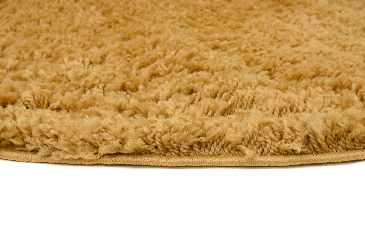 TEPPICH ESSENCE ROUND Gelb 240/240 cm - Gelb, Textil (240/240cm) - Tapiso