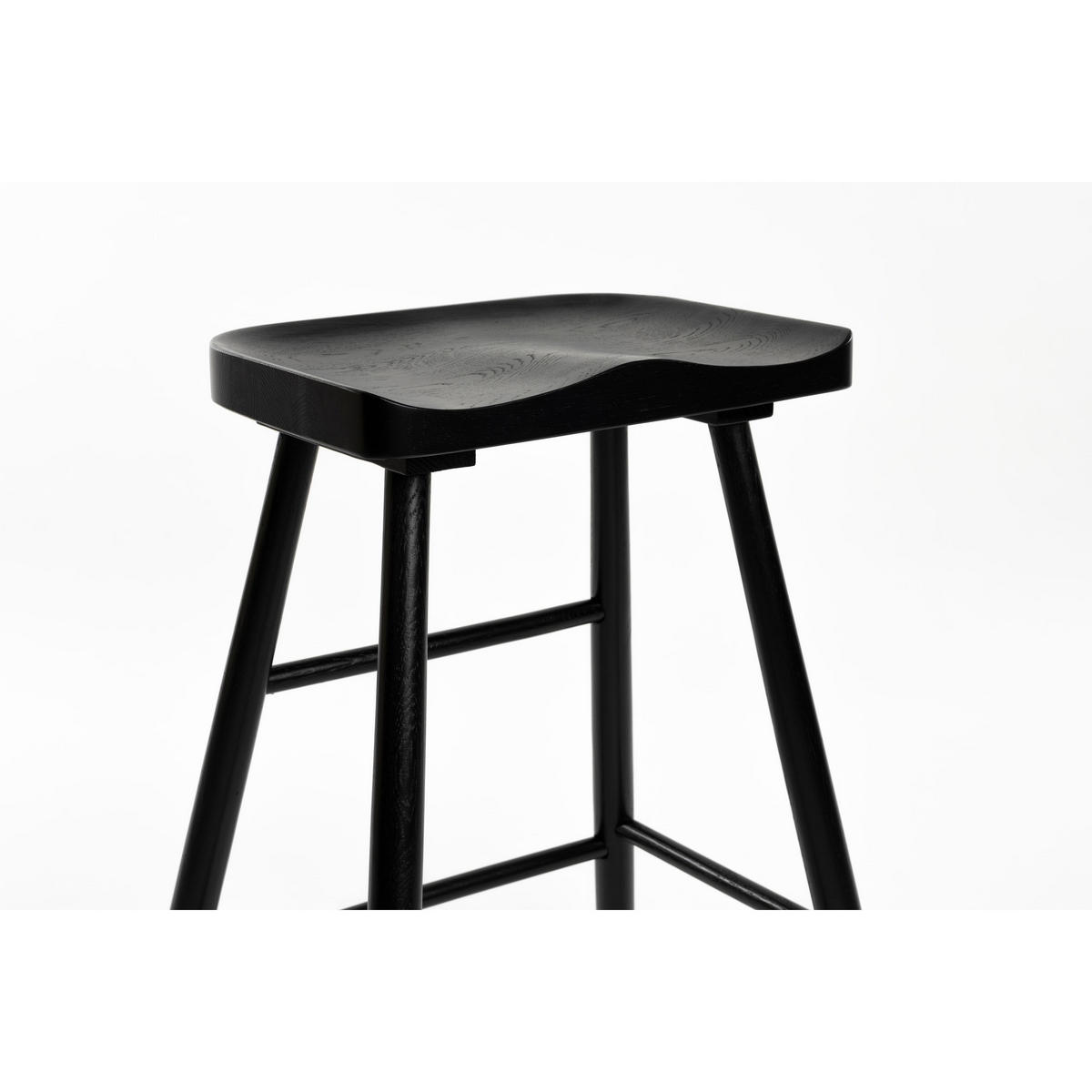 BARTRESENHOCKER aus Holz, H65,5 cm - Vander - color_black - Schwarz, Holz (50/64/39cm) - Drawer