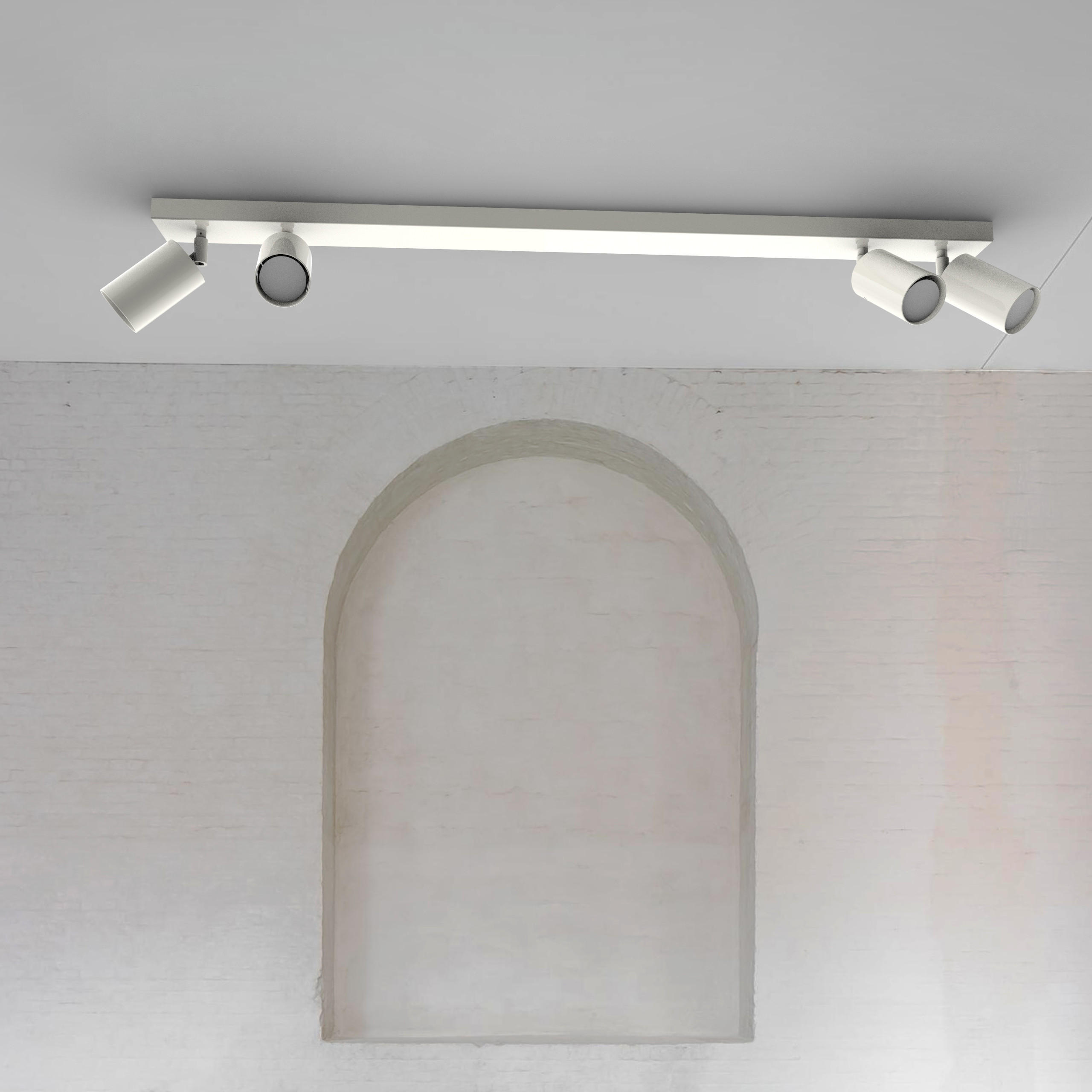 DECKENLEUCHTE - Weiß Hochglanz, Metall (6/100/6cm) - Lumicom