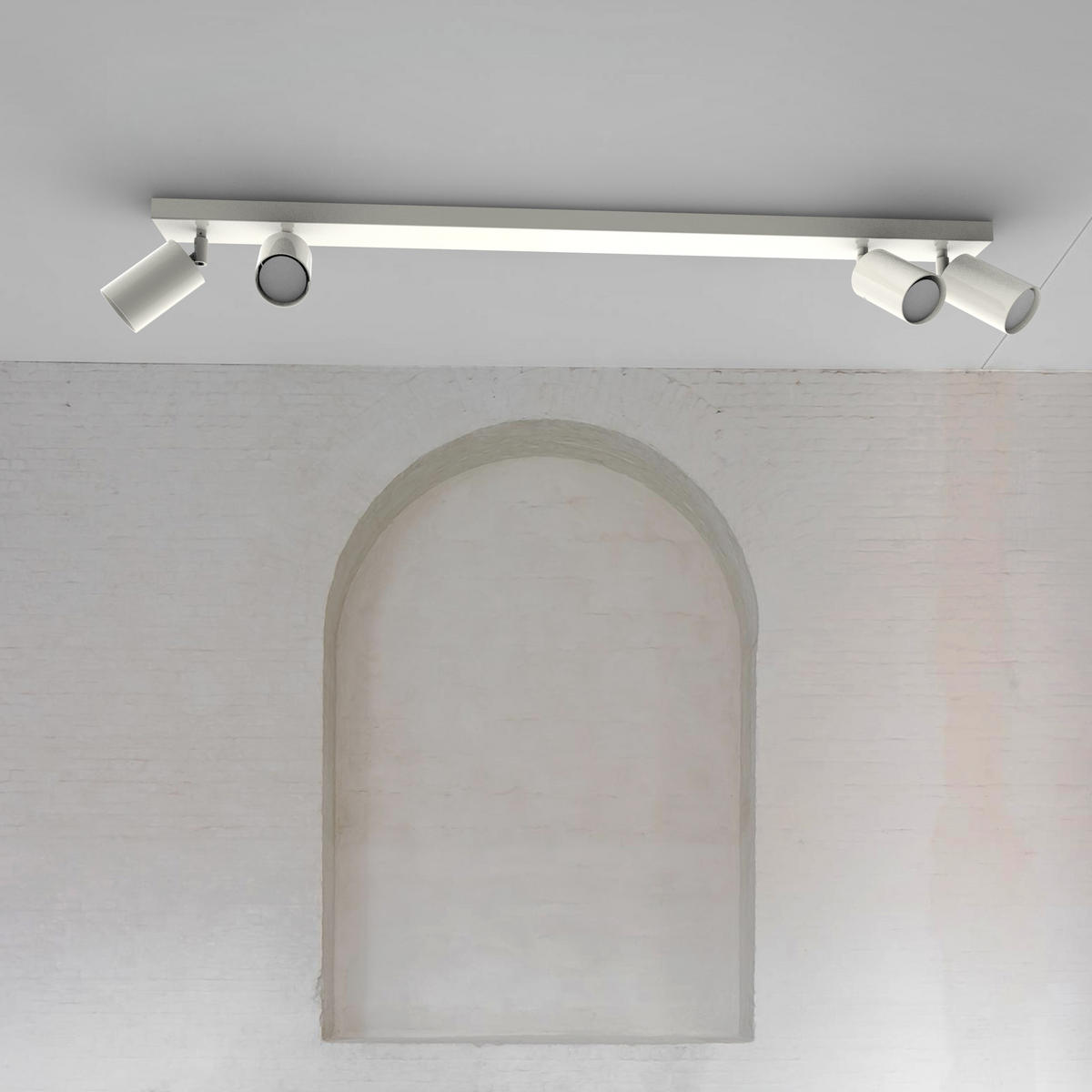 DECKENLEUCHTE - Weiß Hochglanz, Metall (6/100/6cm) - Lumicom