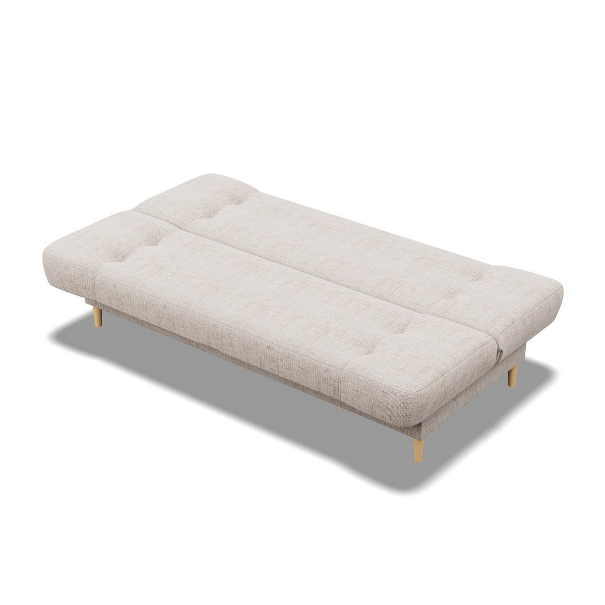 SOFA 3-SITZER MIT SCHLAFFUNKTION SAVANA Beige - Beige, Textil (93/96/200cm) - Mebligo
