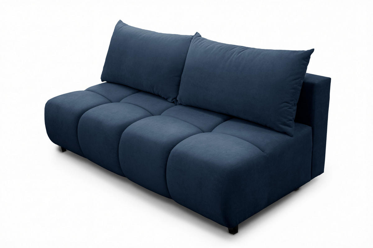 SOFA 196 cm in Marineblau - Dunkelblau, Textil (196/79/100cm) - Home Collective