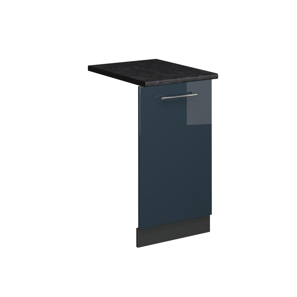 DISKMASKINENS FRONTPANEL Fame-Line Mörkblå högblank 45 cm , AP Antracit Mörkblå, Antracit 81.8/45/60 cm