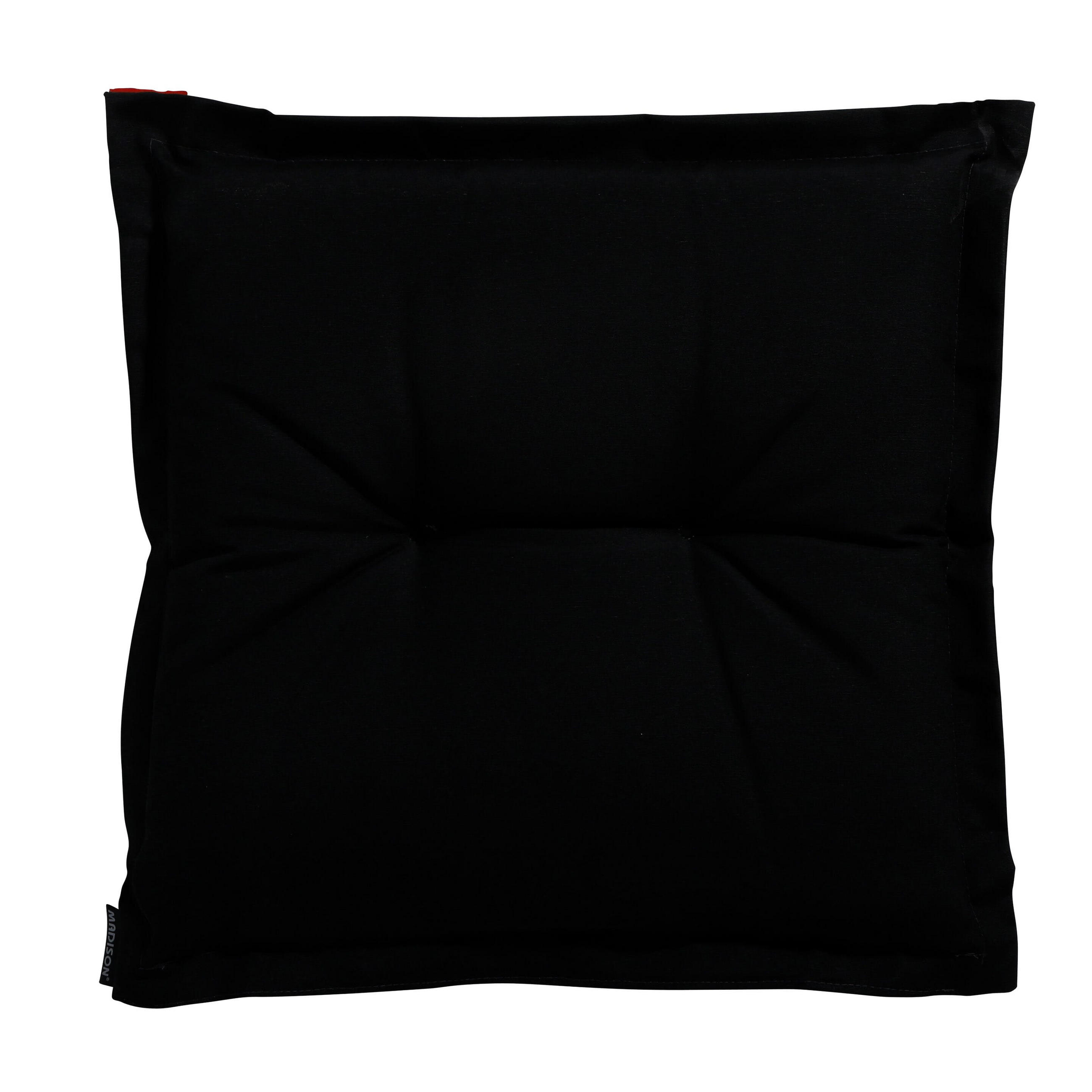 SITZKISSEN Panama 50/50 cm 4er-Set - Schwarz, Textil (50/5/50cm) - Madison