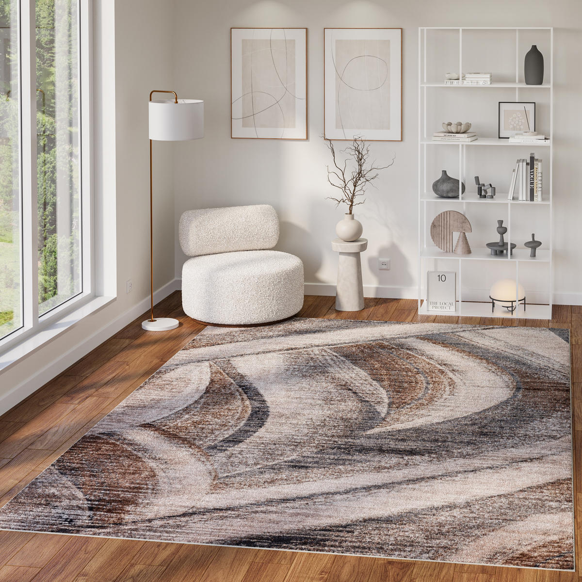 TEPPICH COMO Beige 160/230 cm - Beige, Kunststoff (160/230cm) - Tapiso