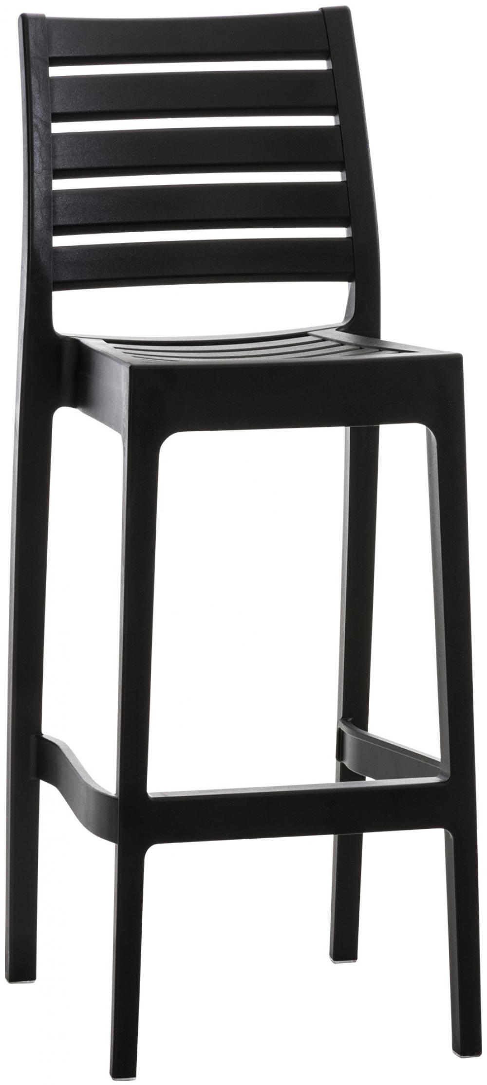 BARHOCKER Kunststoff schwarz - Schwarz, Kunststoff (45/105/51cm) - CLP