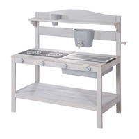 OUTDOOR-SPIELKÜCHE Outdoor Spielküche grau - Grau, Holz (90/88/35cm) - Roba
