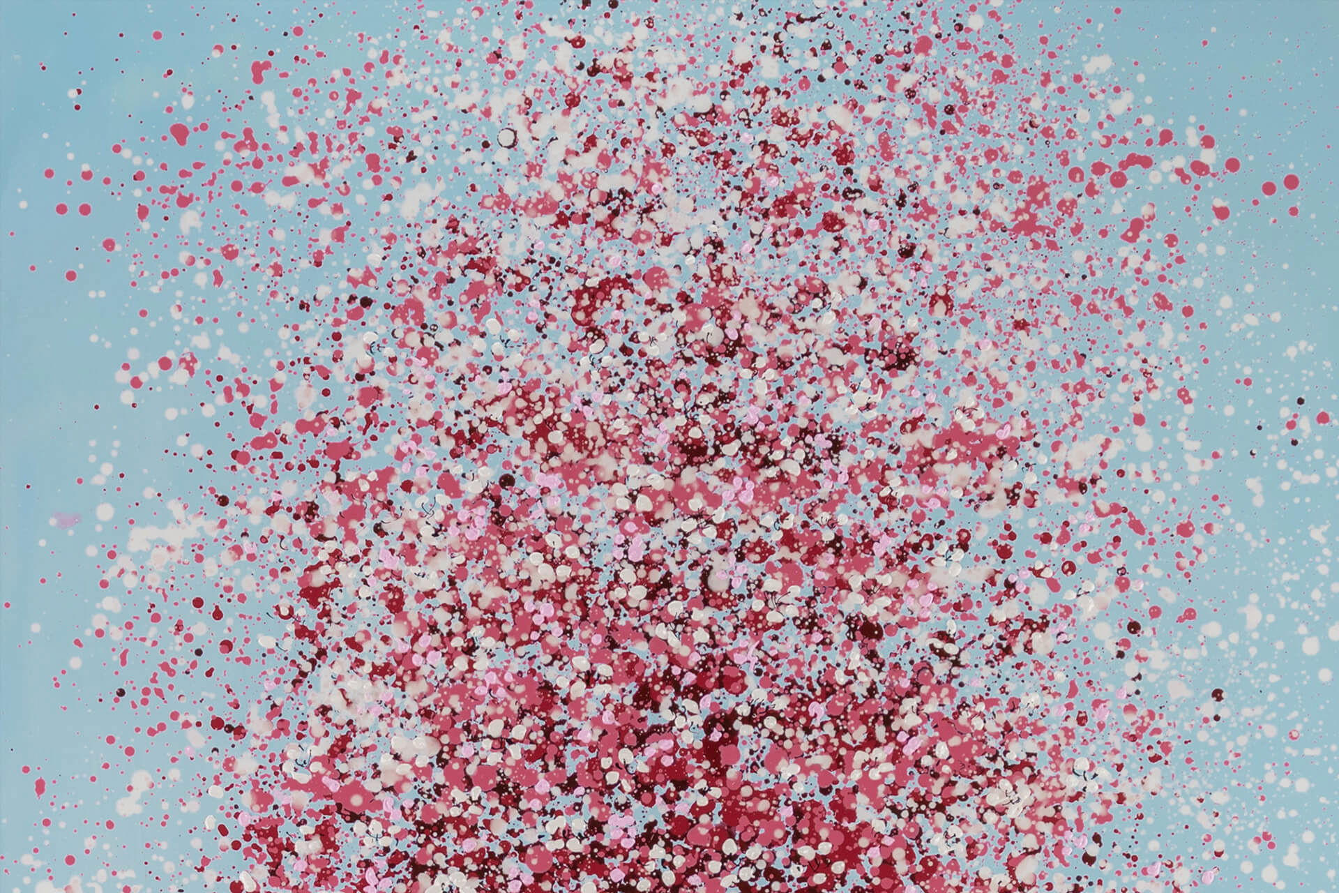 ACRYLBILD HANDGEMALT 80/120 cm - Blau/Pink, Holz/Textil (2.18/120cm) - KUNSTLOFT