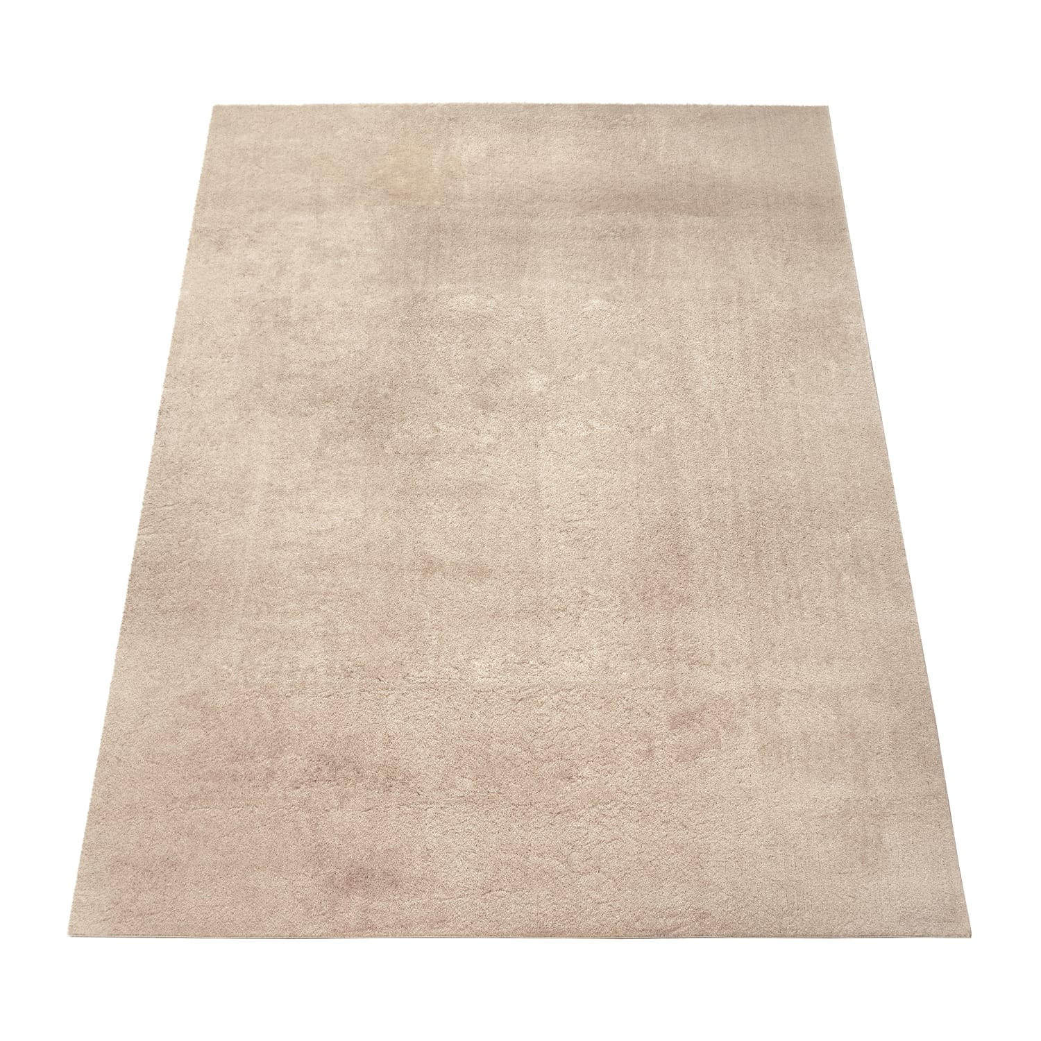 TEPPICH Kurzflor waschbar Unifarben Wohnzimmer schmutzabweisend Beige Rechteckig 140x200 - Beige, Textil (140/200cm) - KADIMA DESIGN