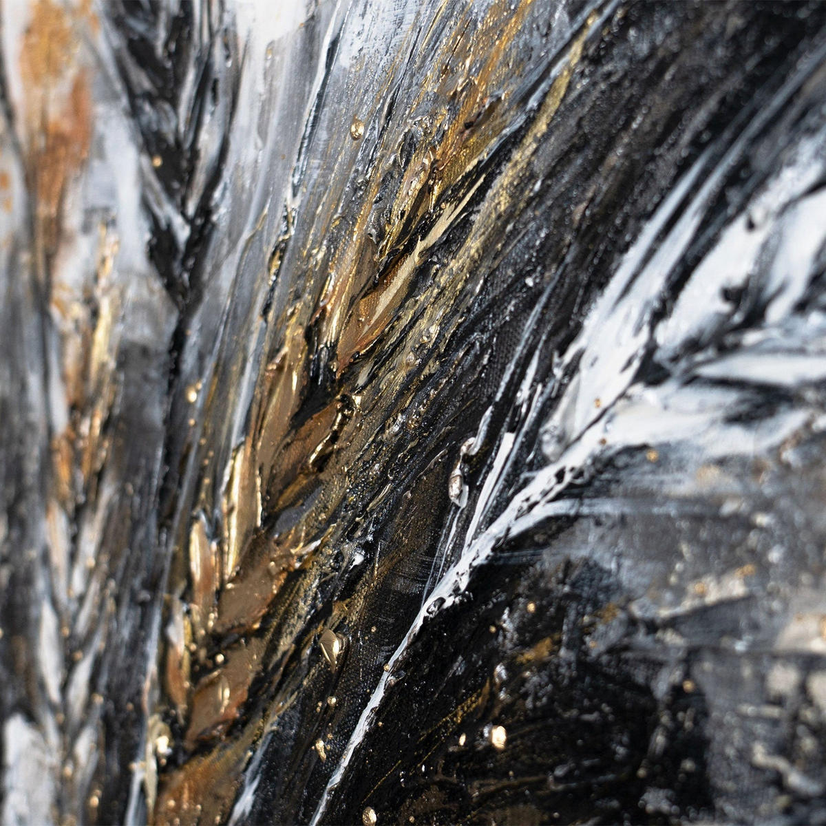 GEMÄLDE Stacheln auf Keilrahmen 115x50 cm - Braun, Holz (115/50cm) - YS-art gallery