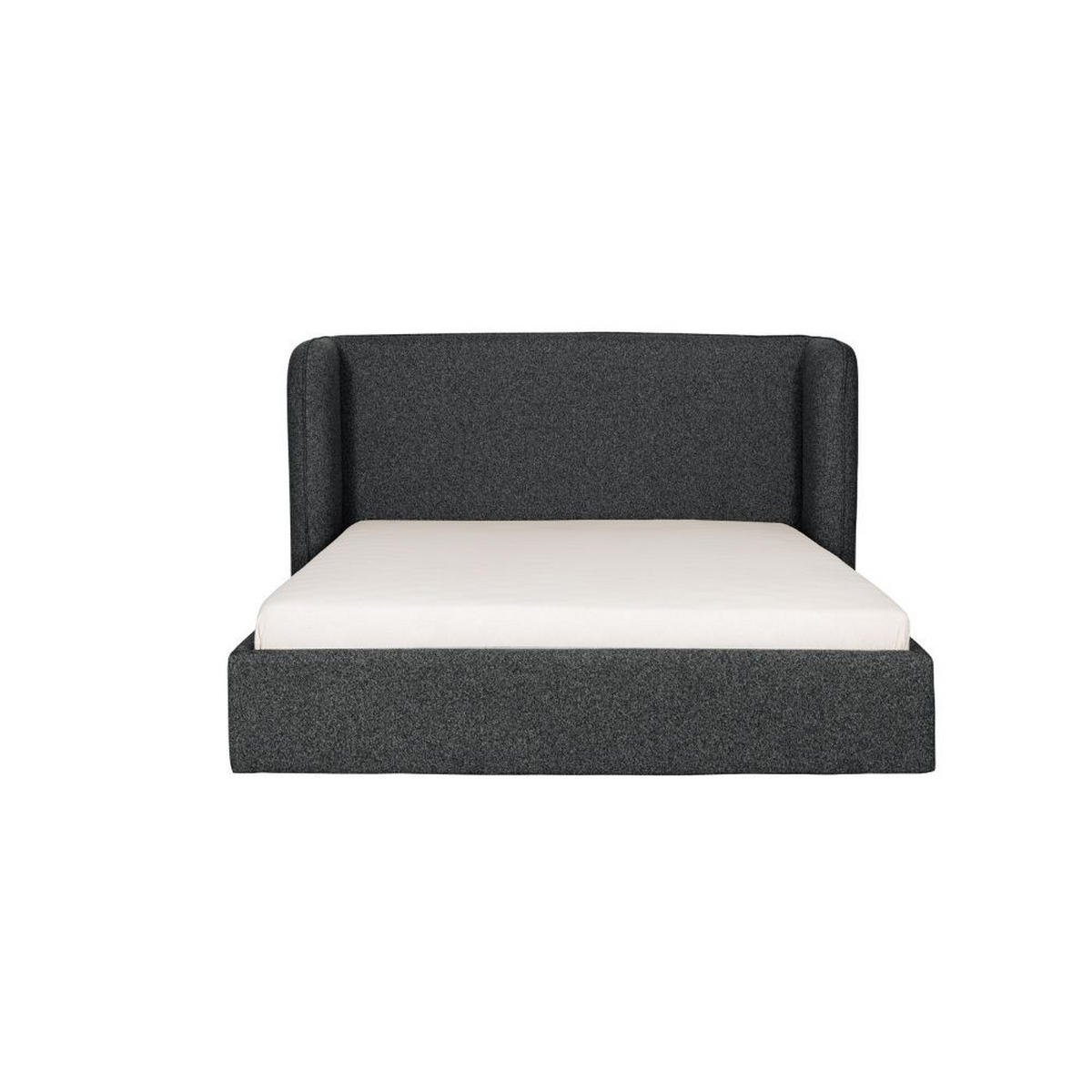 POLSTERBETT Stella mit Bettkasten, ohne Matratze, 180x200 cm, Anthrazit - Anthrazit/Schwarz, Textil (180/200cm) - AN-Moebel 4u