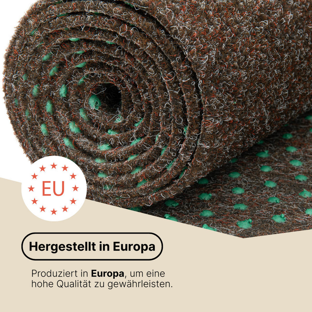 KUNSTRASEN Magic Forest 6,5 mm – Rasenteppich für Balkon, Terrasse & Garten, wetterfest 100/850 cm - Braun, Textil (100/850cm) - Tapiso