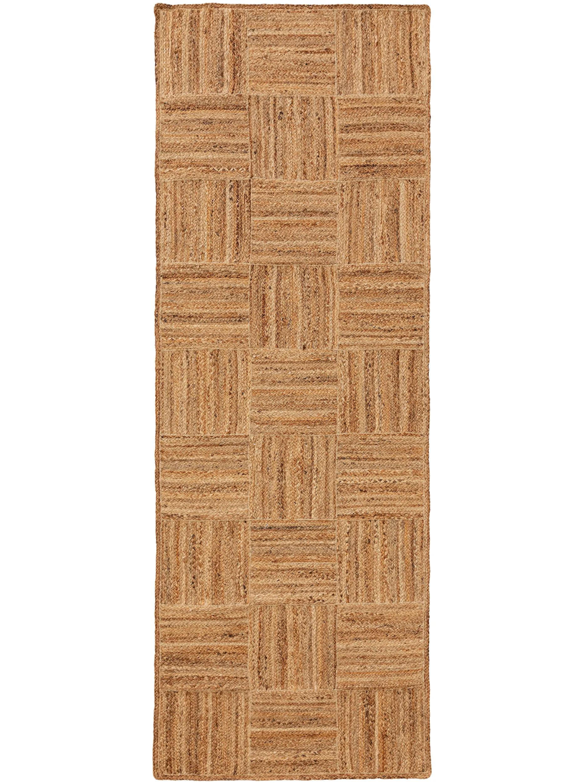 JUTELÄUFER Jutta Hellbraun 70x200 cm - Hellbraun, Textil (70/200cm) - benuta Pure