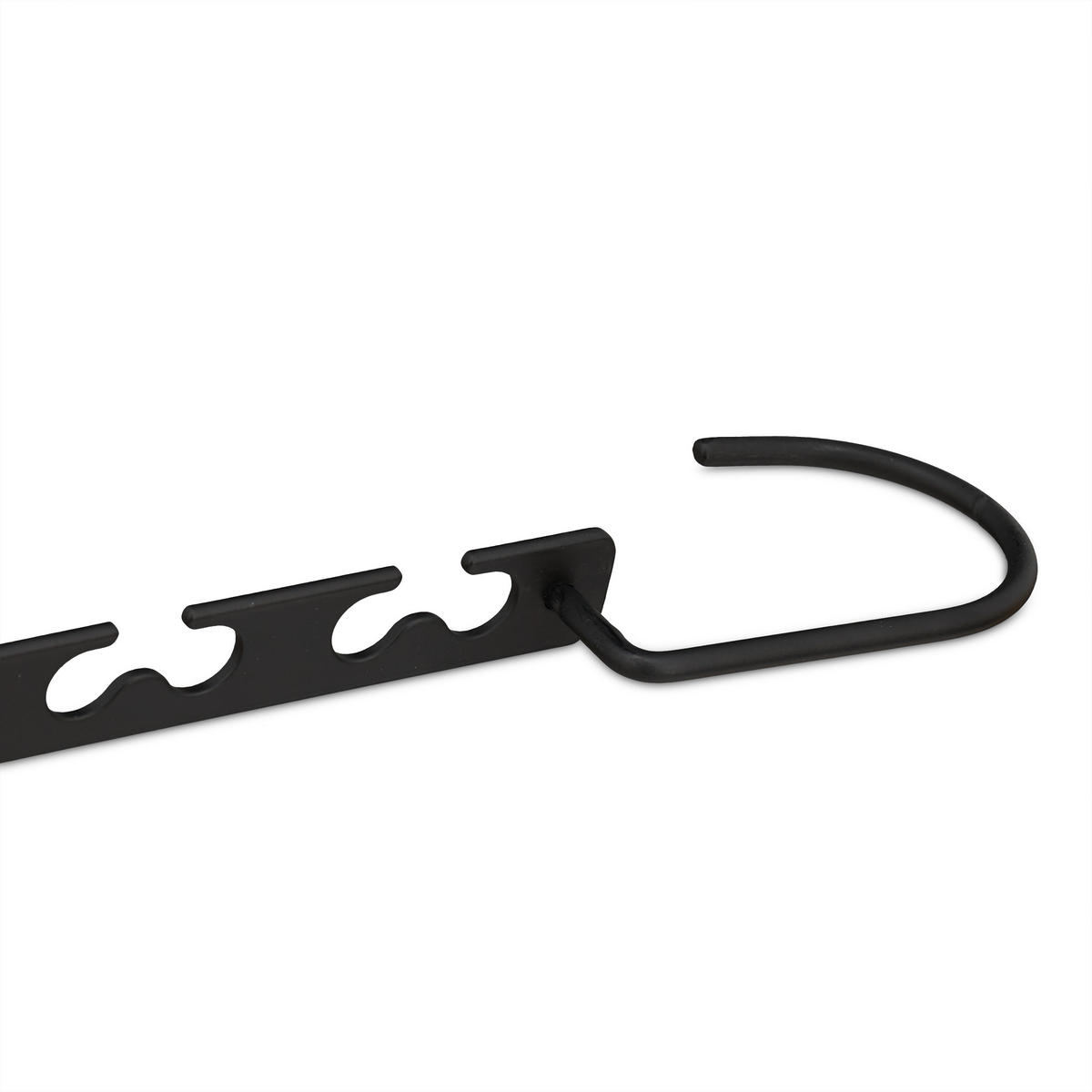 6XÚSPORNÉ vešiaky - čierna, kov (5.5cm) - Relaxdays