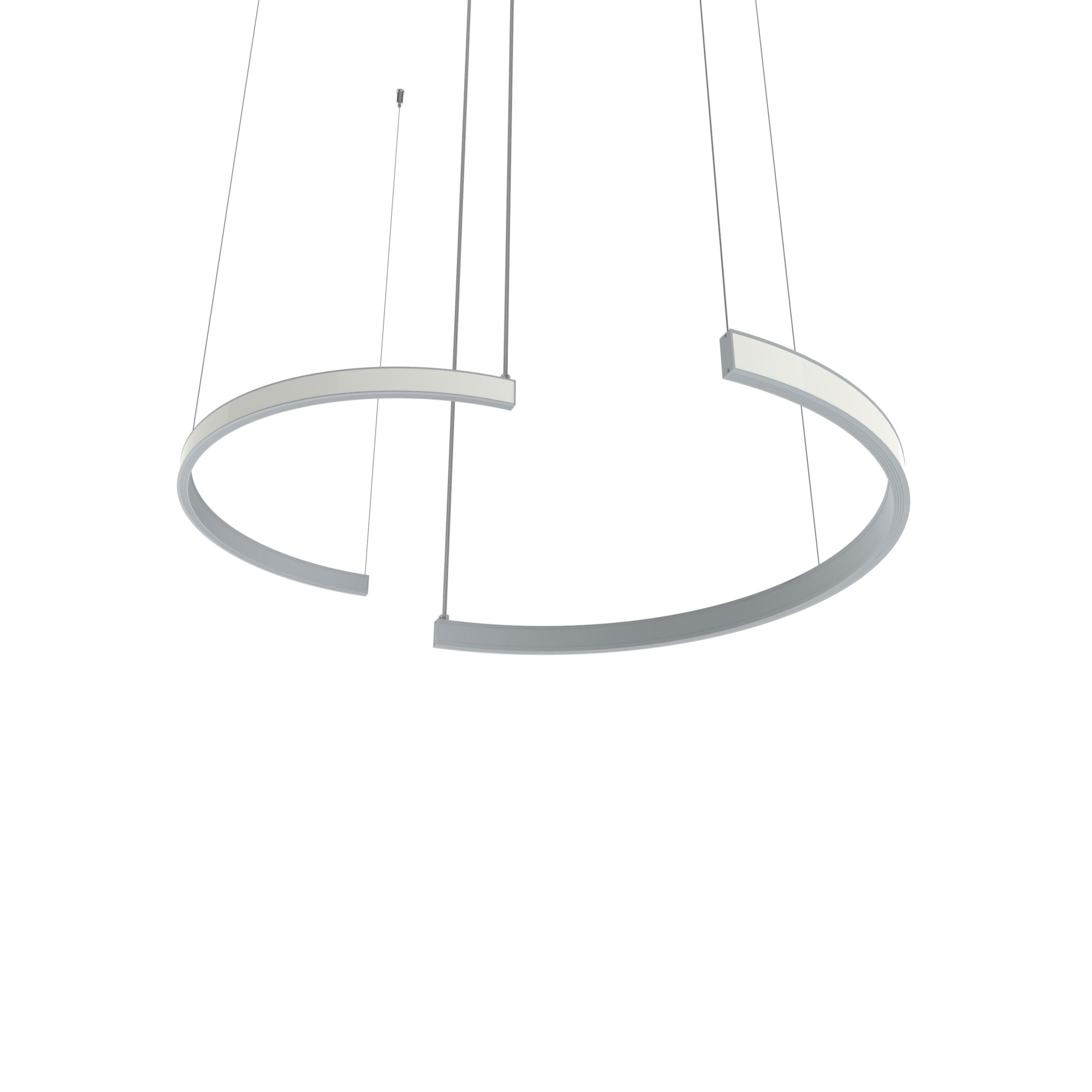 Lumicom Led-Hängeleuchte Grau 62x120x3.1 cm