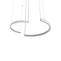 LED-HÄNGELEUCHTE - Grau, Metall (3.1/62/120cm) - Lumicom