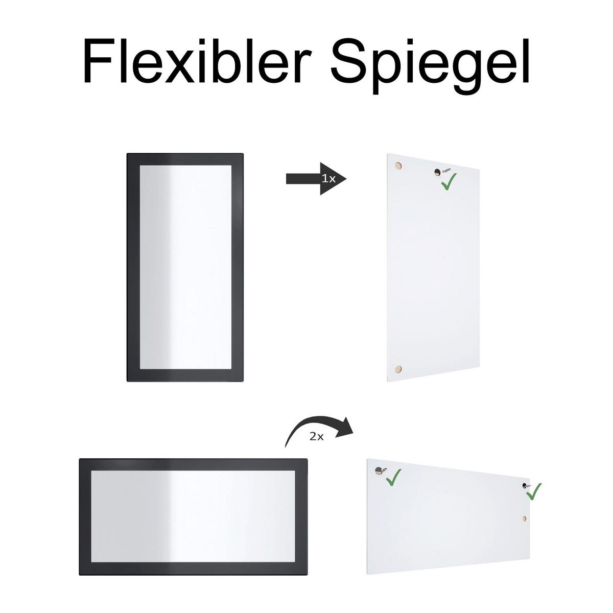 GARDEROBEN-SET Roma Air 4-teilig, Moderne Flurgarderoben Set mit Schuschrank, 2 Wandpaneele und Wandspiegel, Weiß matt/Sandgrau Hochglanz - Beige, Holzwerkstoff (190/200/23cm) - InnoFurn