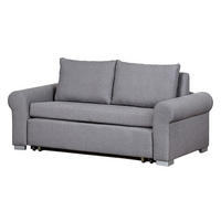 SCHLAFSOFA - Grau, Textil (185/90/90cm) - home24