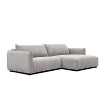 ECKSOFA TAUER 5-Sitzer, weiß - Schwarz/Weiß, Holzwerkstoff/Kunststoff (292/174cm) - Courtois Laville