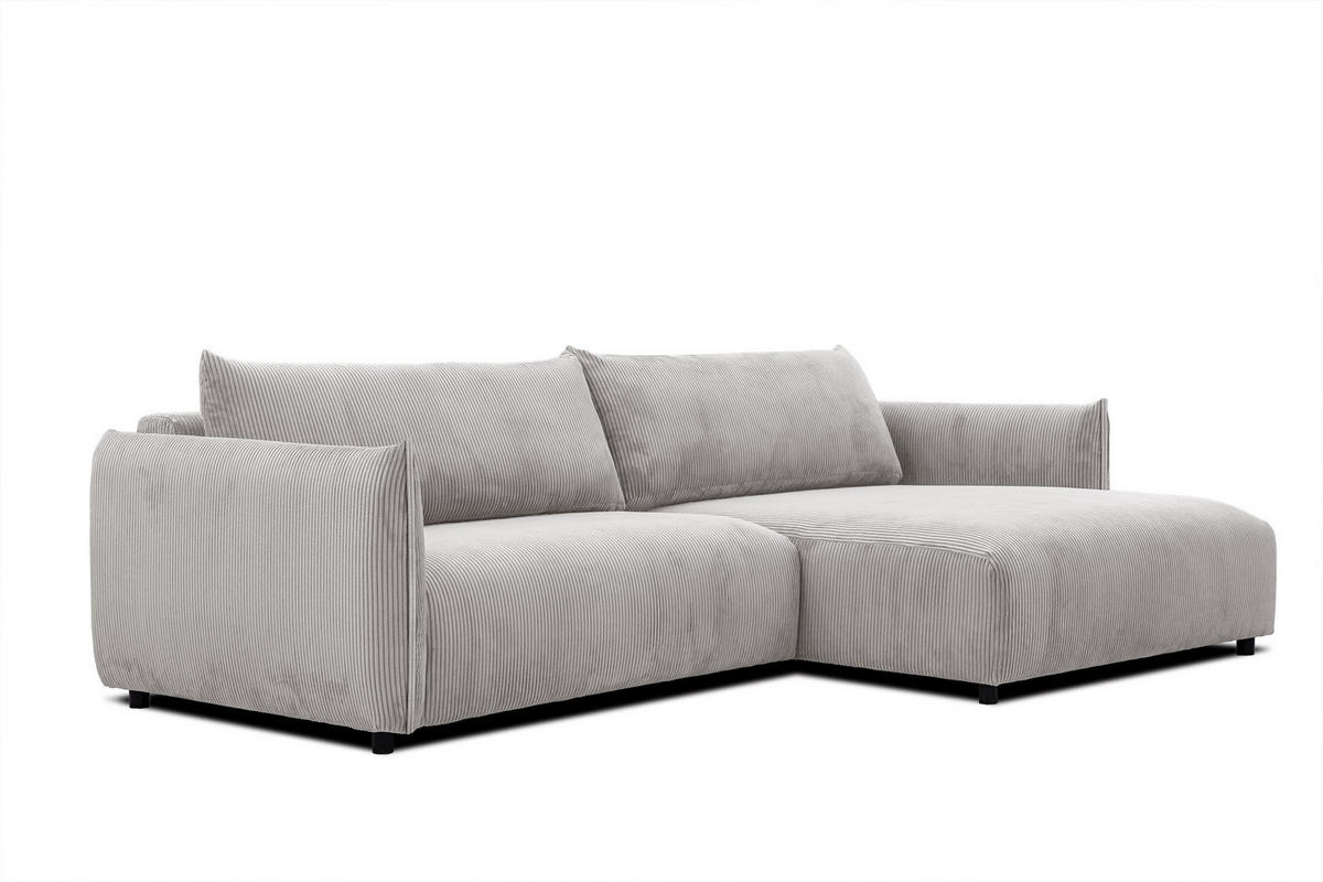 ECKSOFA TAUER 5-Sitzer, weiß - Schwarz/Weiß, Holzwerkstoff/Kunststoff (292/174cm) - Courtois Laville