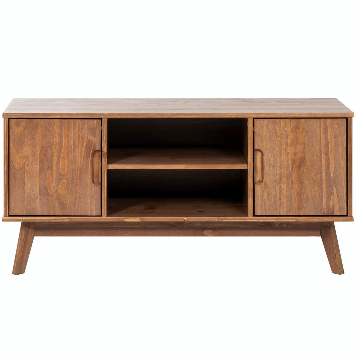 LOWBOARD TIVOLI - Dunkelbraun, Holz (114/54/39cm) - IDIMEX