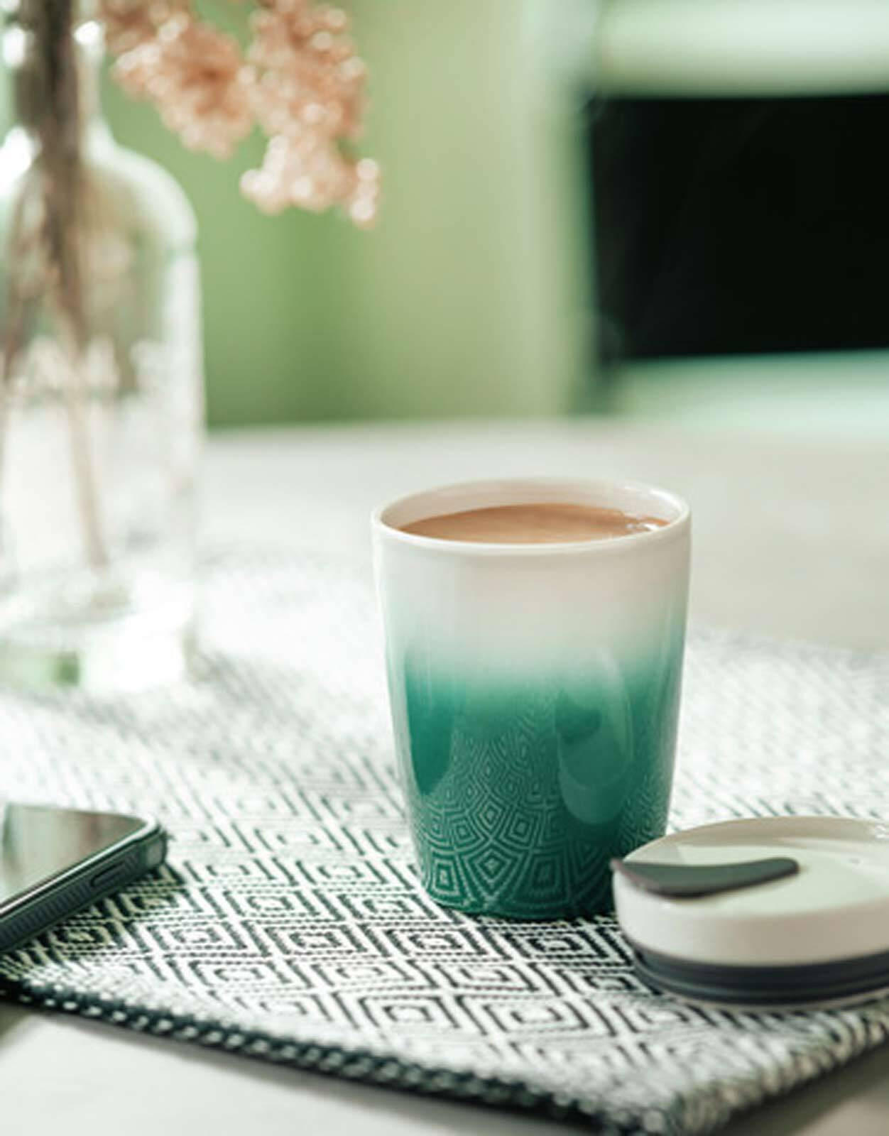 KAFFEEBECHER S Coffee To Go Green 290 ml - Grün, Keramik (0.29L) - like.Villeroy & Boch