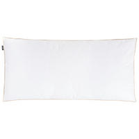 KOPFKISSEN Weiß 40/80 cm Etna - Weiß, Naturmaterialien (80/40cm) - Beliani