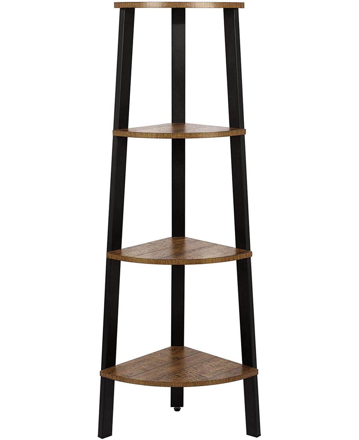 REGAL Rustikales Braun Schwarz 45x34 cm LLS34X Metallkonstruktion - Schwarz, Metall (45/125/34cm) - Edanti