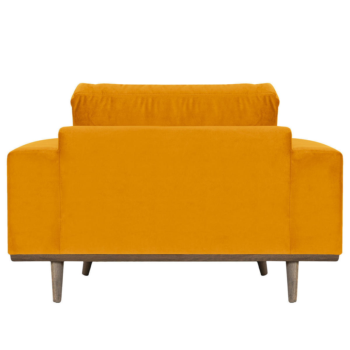 SESSEL - Eichefarben/Gelb, Eichenholz/Textil (122/81/88cm) - home24