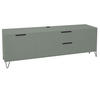 LOWBOARD Erna 168x45x62 Pinie Green matt Lack - Grün, Holzwerkstoff (168/62/45cm) - 58aufmkessel