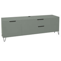 LOWBOARD Erna 168x45x62 Pinie Green matt Lack - Grün, Holzwerkstoff (168/62/45cm) - 58aufmkessel